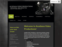 Tablet Screenshot of acadianavideo.com